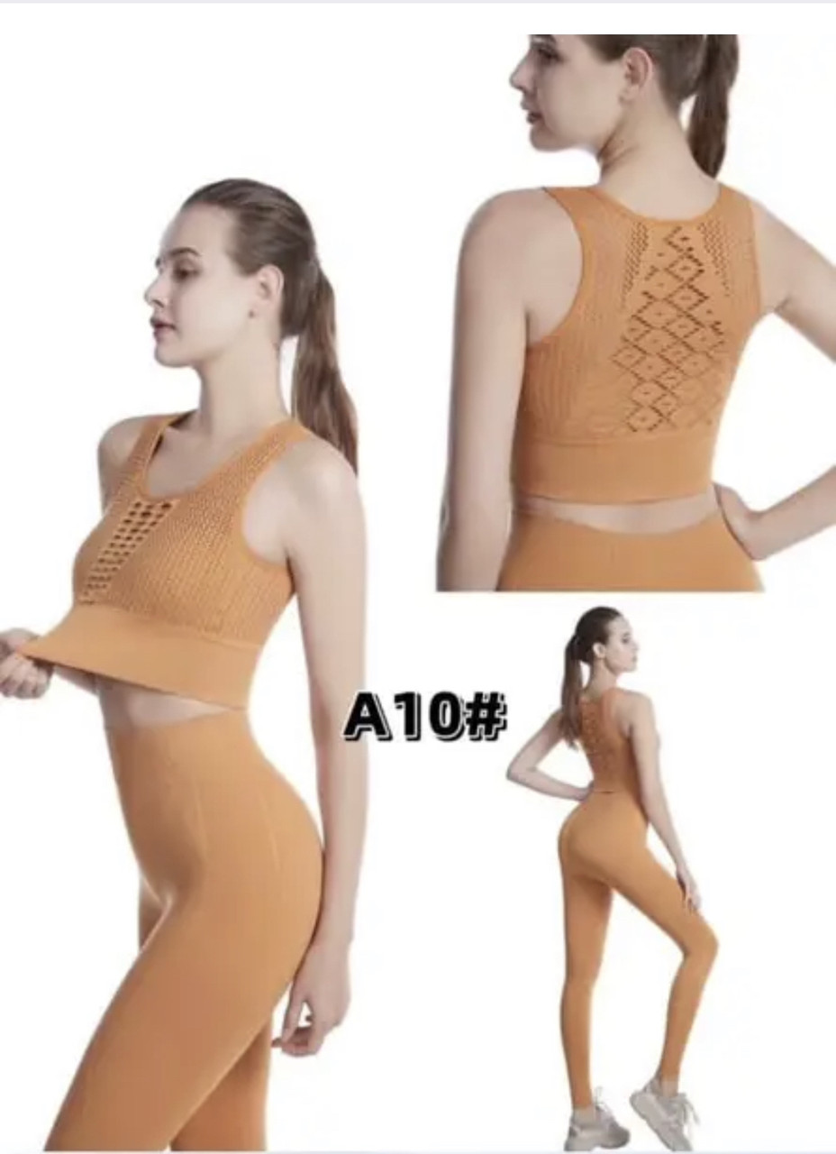 Женский спортивный костюм из лосин и топа XS-S — изображение 2